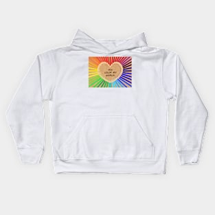 Colouring Pencil Heart Kids Hoodie